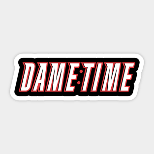 Dame Time 1 - Black Sticker